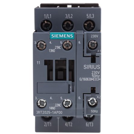 Contactor. AC-3. 7.5kW/400V. 1NO+1NC. AC