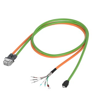 Dual cable pre-assembled 4x0.75+2x0.38/3x2x0.25 for motor S-1FL2 SH20/30/40 with S200, MOTION-CONNECT 350 Length(m)=15m Dmax power=7.5mm Dmax encoder=7.0mm w. brake, Drive End Outlet 1 million bending times