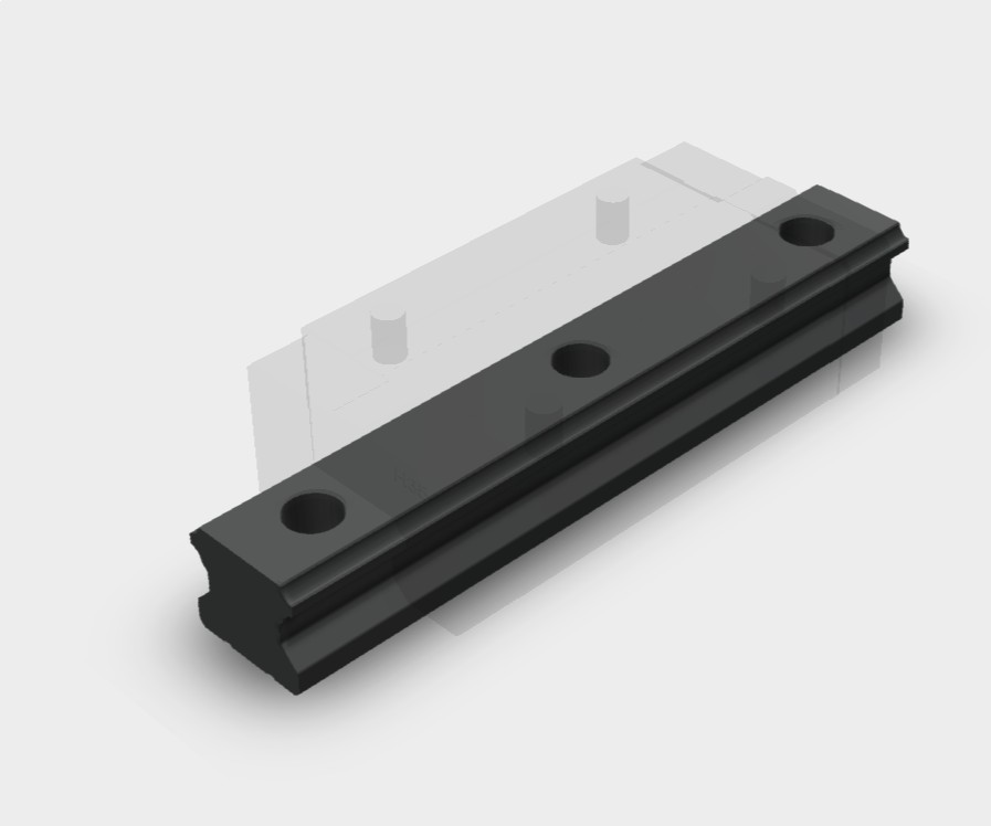 Rail Size35, length 3960, hole pitch 80mm, M8 counterbore top mount, E=20/20