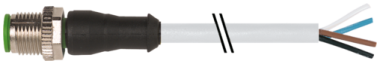 Murr Sensor Cable M12 4P Male Straight   Grey 15Mtr