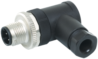 Murr M12 4P Male Field Wireable 90deg Plug Connector