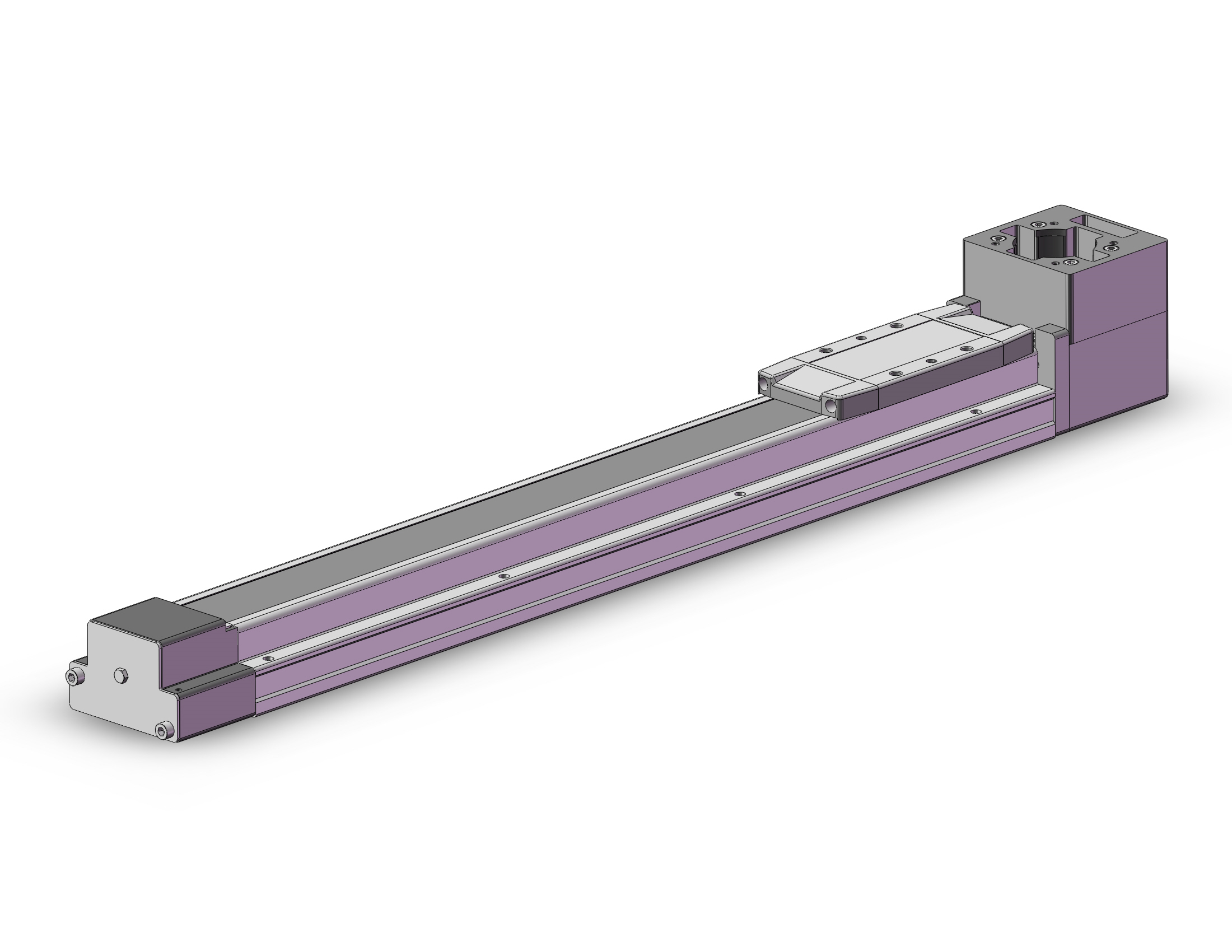 SMC Electric actuator with belt drive, 1500mm travel. with motor mount (To Suit Siemens 400W Servo)