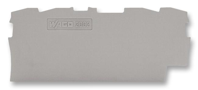 Wago End Cover Plate Grey