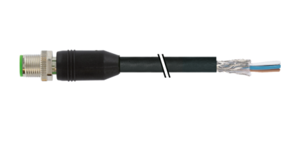 Murr Sensor Cable M12 PVC 12x0.14 shielded black MALE 5m