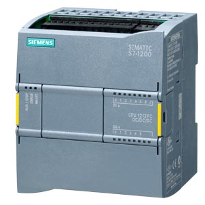 SIMATIC S7-1200F, CPU 1212 FC, compact CPU, DC/DC/DC, onboard I/O: 8 DI 24 V DC; 6 DO 24 V DC; 2 AI 0-10 V DC, power supply: DC 20.4-28.8 V DC, program/data memory 150 KB