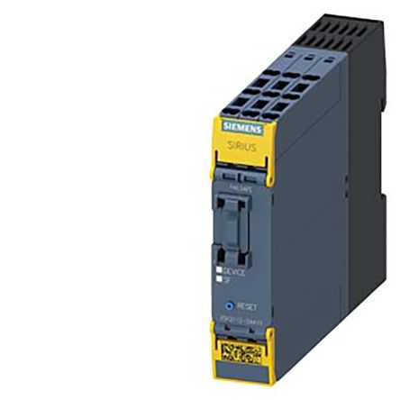 SIRIUS safety relay basic unit 3SK2 series 10 F-DI, 2 F-DQ, 1 DQ, 24 V DC Can be parameterized via SIRIUS Safety ES 22.5 mm overall width spring-loaded terminal (push-in) up to SIL 3 (IEC 62061) up to performance level e (ISO 13849-1) output expansions 3