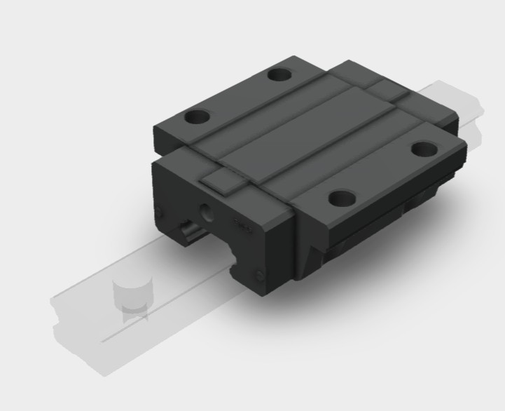 25mm Four Hole Flange Carriage , low profile    