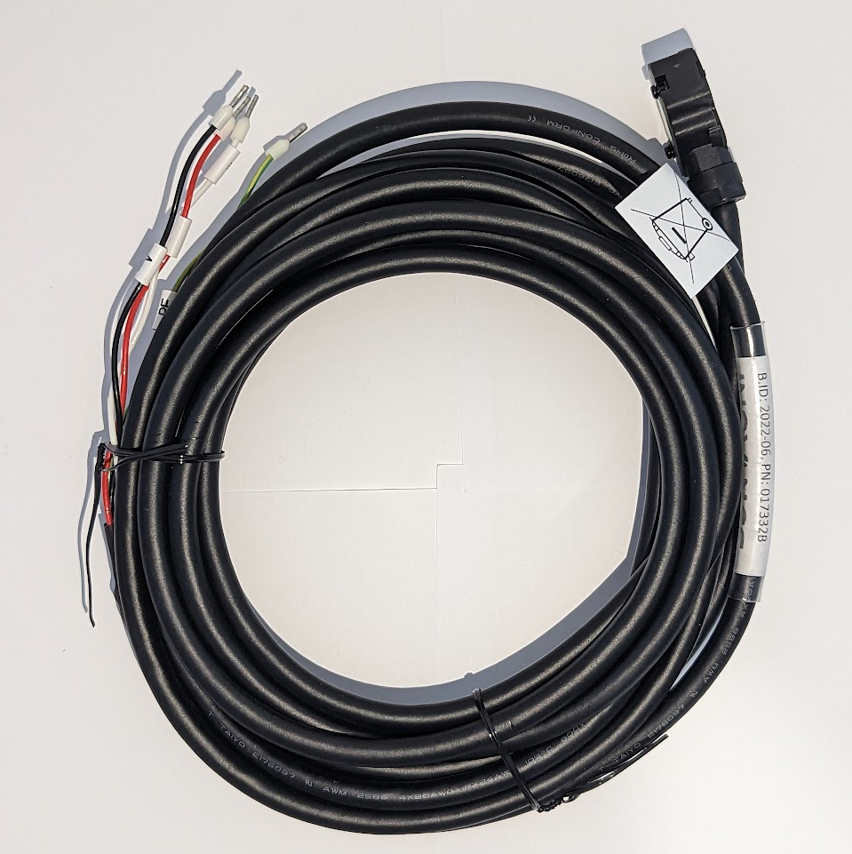 3m Motor Power cable. forward motor direction suitable for MS1H1/MS1H4 Motors 0.1Kw-1.0Kw