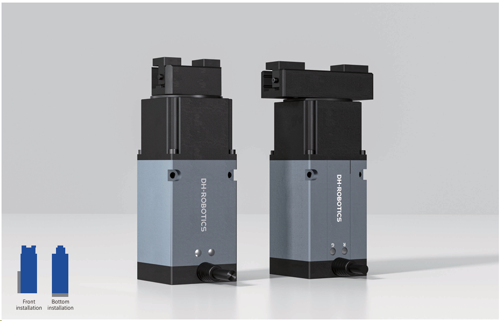 DH-Robotics RGD Series electric infinite rotation electric gripper, Comms Modbus  (RS485) 10-35N gripper force, 30mm max stroke. rotation 1500 Degree/Sec, Recommended workpiece 0.35 Kg. Cable from side 3m,No  Fingers, No Flange