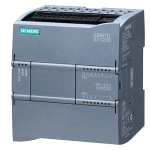 SIMATIC S7-1200, CPU 1211C, compact CPU, DC/DC/DC, onboard I/O: 6 DI 24 V DC; 4 DO 24 V DC; 2 AI 0-10 V DC, power supply: DC 20.4-28.8 V DC, program/data memory 75 KB