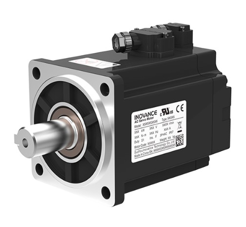 Inovance servo motor. 1000w.  Frame 80mm .Medium Inertia. Un=230V. In=7.6A. Pn=1000W. Mn=3.18Nm. Nn=3000rpm. Batteryless 23Bit multiturn encoder. IP65 (shaft IP54). MIL-connector. keyed shaft. oil seal. without brake