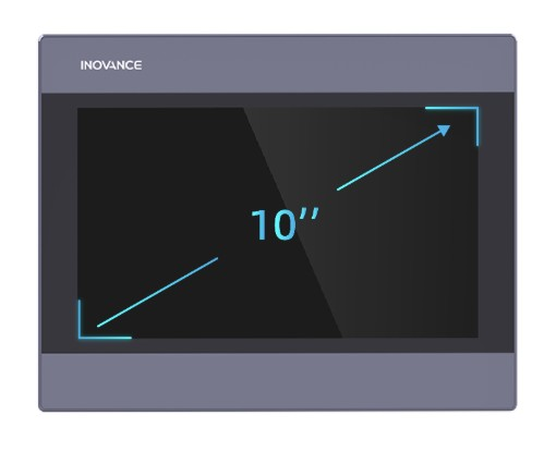ITS7000 HMI, Dark Grey, Professional (Quad-core CPU), 10.1 inch LCD screen, 1024x600 resolution, 24 bit true colour, 24VDC power supply, 2x RS485, 1x RS232, 1x USB type A, 1x USB type C, 1 x SD card slot, 1x Ethernet, built-in RTC, gray frame (01450362)