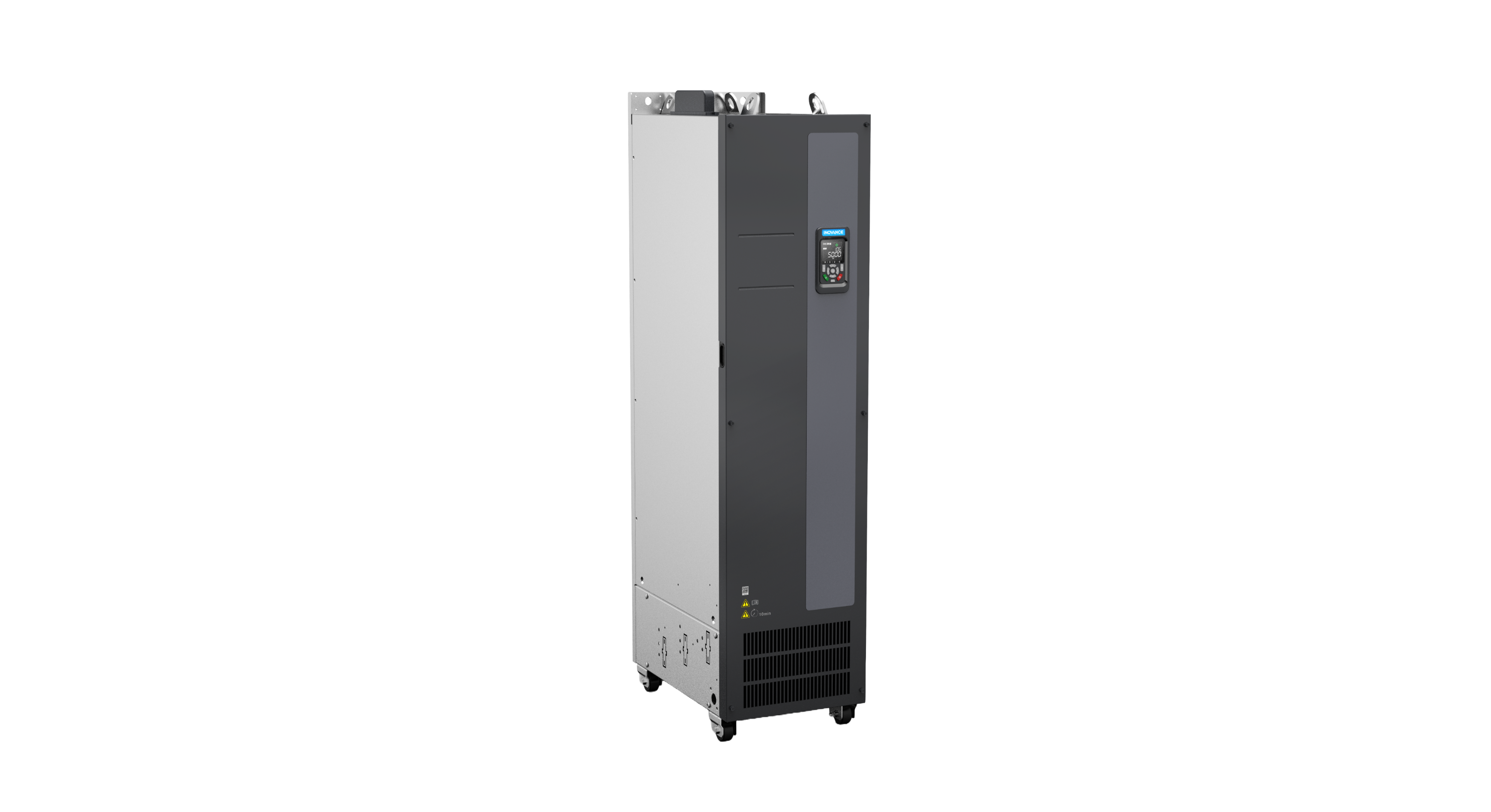 MD520 AC inverter. 400V. ND 820A/450Kw. HD 650A/355Kw. IP20. C3 Filter built-in. STO.. Dims H1405 x W400 x D545 (SIze T12)