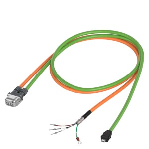 Dual cable pre-assembled 4x0.75/3x2x0.25 for motor S-1FL2 SH20/30/40 with S200, MOTION-CONNECT 350 Length(m)=10m Dmax power=7.5mm Dmax encoder=7.0mm w.o. brake, Drive End Outlet 1 million bending timeses