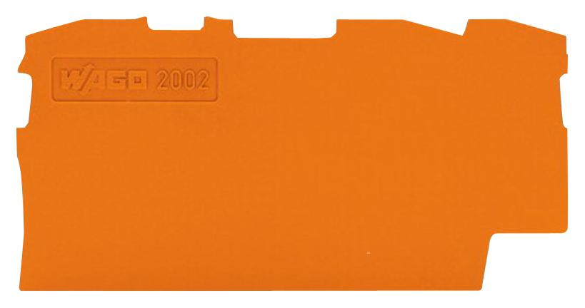 Wago End Cover Plate Orange