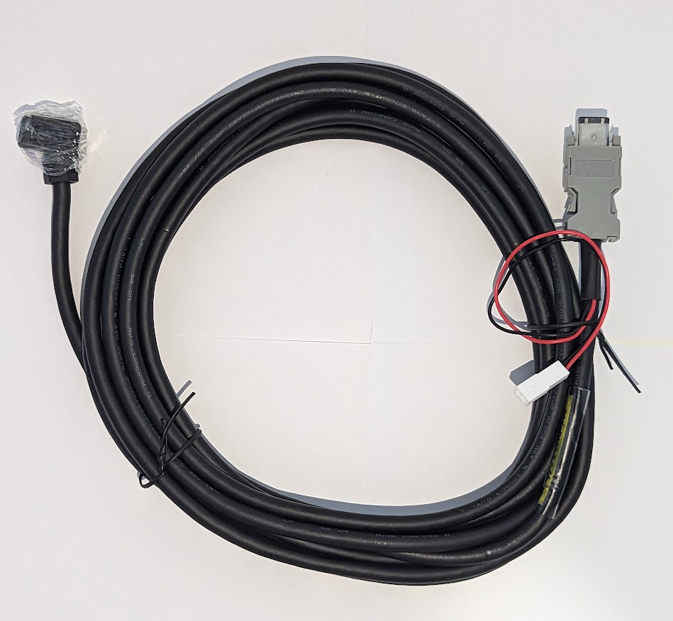 20m Motor Encoder cable. forward motor direction. PVC shielded. flexible. oil resistant. CE certified. UL recognized. suitable for MS1H1/MS1H4 Motors 0.1Kw-1.0Kw