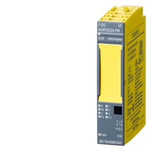 SIMATIC DP. Electronics module for ET 200SP. F-DQ 4X24 V DC/2A. 15 mm width. up to PL E (ISO 13849) up to SIL 3 (IEC 61508)