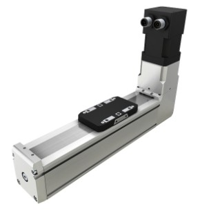 MGTB60 miniature belt actuator, 300mm travel. Nema23 stepper with encoder, Stepper Drive EtherCAT + Cables 3m