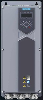 MD520 AC inverter. IP55 protection class, 400V. HD32.0A/15Kw. ND 37.0A/18.5Kw. C3 Filter built-in. Intergarted DC reactor, STO.. Dims H460 x W195 x D170