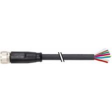 Murr M8 8P Female Straight Conn Cable 8x0.14 PUR Black 20mtr