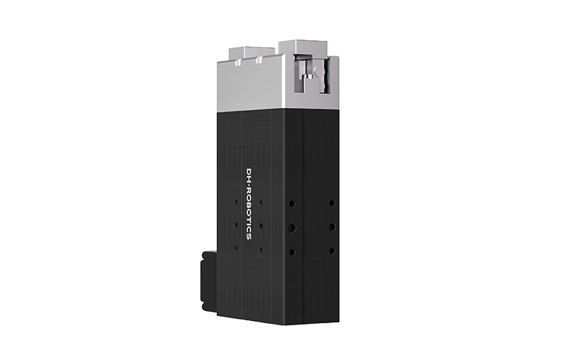 DH-Robotics PGEA series electric gripper with brake, 50N gripping force, stroke 40mm, cable forward. Modbus (RS485) + I/O (NN) Cable 3m, gripper with fingers.