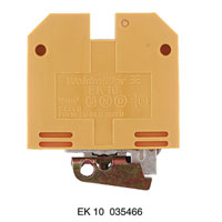 Weidmuller EK 10 SAK Series PE terminal 10 mm² Screw connection Green/yellow