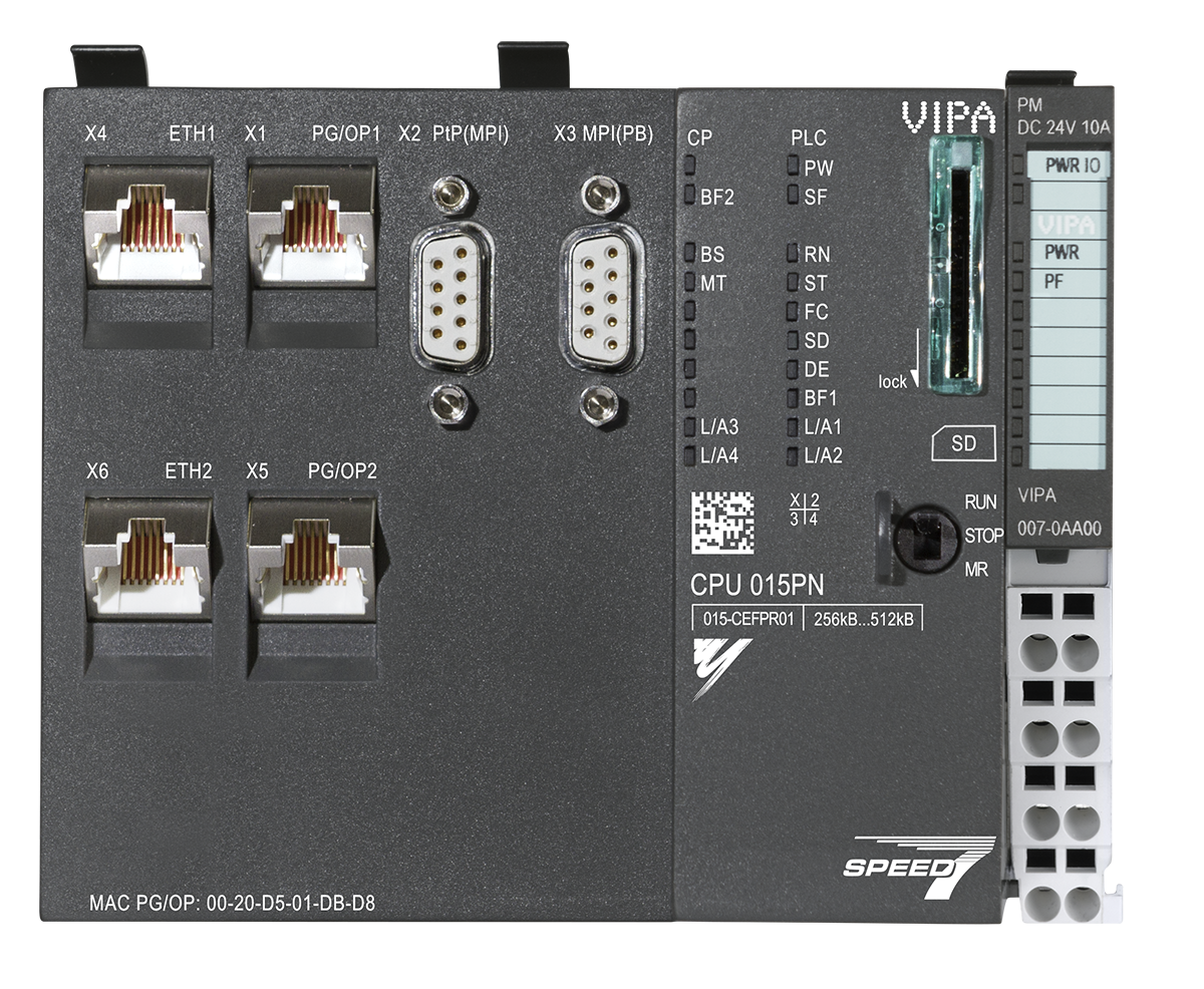 Yaskawa VIPA 015 PLC with PrifiNET