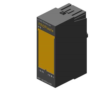 SIMATIC DP. Electronics module for ET 200S. 4 F-DO PROFIsafe. 24 V DC/2 A. 30 mm overall width. up to PL E (ISO 13849). up to SIL 3 (IEC 61508). can also be used in PROFINET configuration with IM 151-3 HF