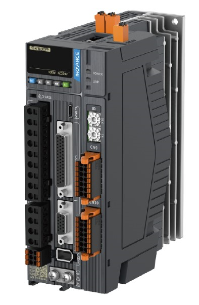 Inovance SV680 servo amplifie, EtherCAT  Safety Function (FsoE). 400w. 1x 200-240V AC. In=2.8A. Imax=10.1A. EtherCAT. STO. IP20.