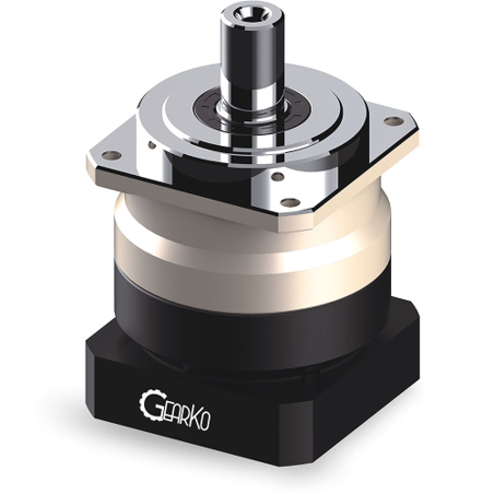 TCB series planetary Gearbox,size 120,  ratio 16:1, standard backlash max 5 arc mins. keyed shaft. Supplied with mounting kit to suit Omron servo R88M-1AM1K51