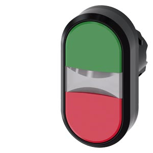 win pushbutton. 22 mm. round. plastic. green. red. pushbuttons. flat