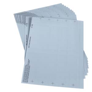 SIMATIC S7-1500. Labeling sheets for 35 mm wide S7-1500 modules Color: AL GREY Material: foil. perforated; suitable for printing using commercially available laser printers; 10 sheets with 10 strips each per Pk unit sufficient for 100 modules