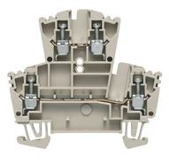 Weidmuller WDK2.5 Feed-through terminal Double-tier terminal Screw connection 2.5 mm² dark beige