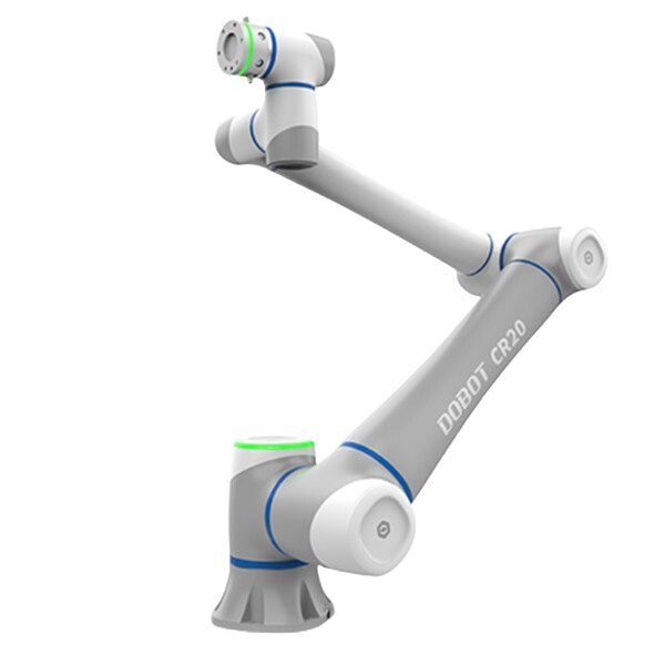 Dobot CR20A series cobot, max payload 20Kg, Working Radius 1700mm, Max Speed of TCP 2 m/s, Supplied with CC262 controller with 5m Cable. 