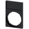 LABEL HLDR. FRAME  SQU BOT. BLACK. FOR LABELING PL 12.5MM X 27MM