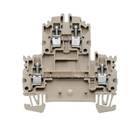 Weidmuller WDK 4N Double-tier terminal Screw connection 4 mm² dark beige