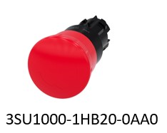 EMERGENCY STOP mushroom pushbutton, 22 mm, round, plastic, red, 40 mm, positive latching, acc. to EN ISO 13850, rotate-to-unlatch