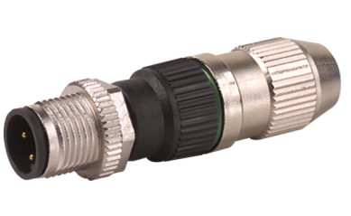 Murr M12 4P Male Field Wireable Plug Connector Straight