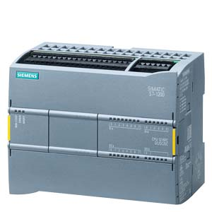 SIMATIC S7-1200F. CPU 1215 FC. compact CPU. DC/DC/relay. 2 PROFINET ports. onboard I/O: 14 DI 24 V DC; 10 DO relay 2 A. 2 AI 0-10 V DC. 2 AO 0-20 mA DC. Power supply: DC 20.4-28.8 V DC. Program/data memory 150 KB