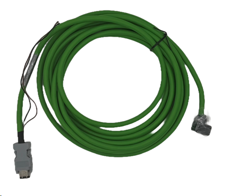 5m Motor Encoder cable. rear motor direction. PVC shielded. flexible. oil resistant. CE certified. UL recognized. suitable for MS1H1/MS1H4 Motors 0.1Kw-1.0Kw (017335C0)