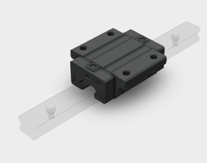 15mm Four Hole Flange Carriage , low profile    