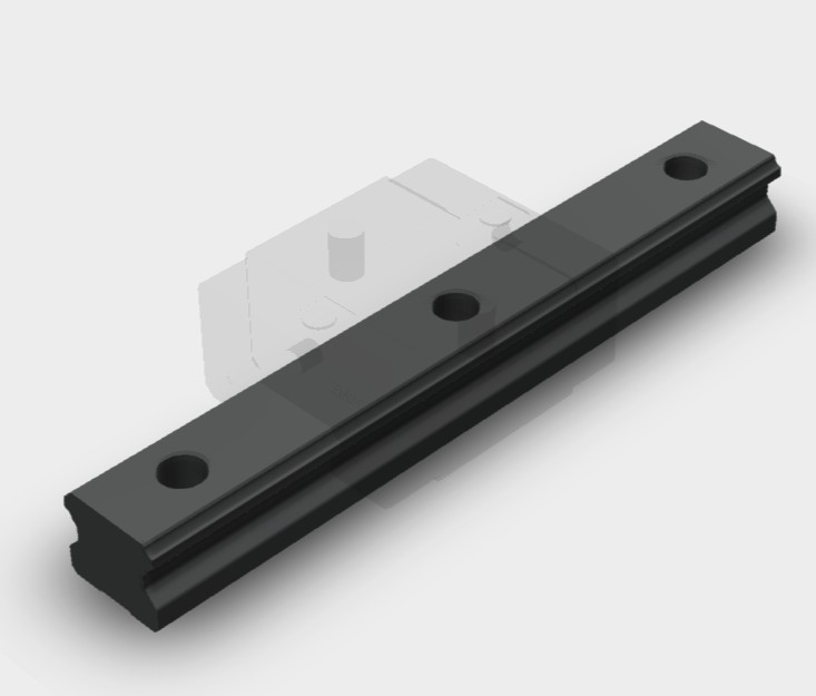 Rail Size30, length 600, hole pitch 80mm, M8 counterbore top mount, E=20/20