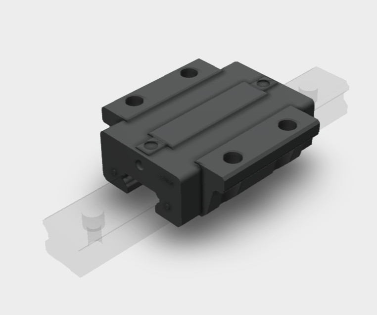 20mm Four Hole Flange Carriage , low profile    