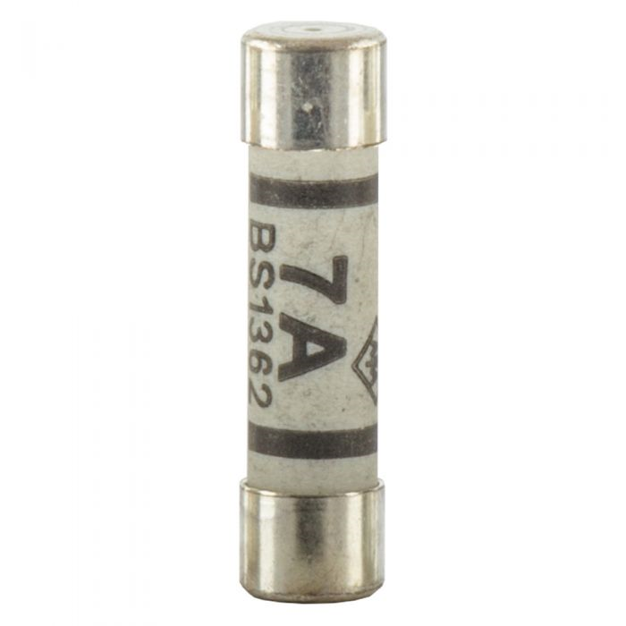 BUSSMANN Plug Top Fuse BS 1362 7A 1/4 x 1 Ceramic Fast/Med