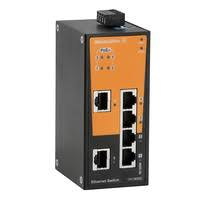 Weidmuller IE-SW-BL06-2TX-4POE 6 Port (4xPOE) unmanaged Ethernet Switch