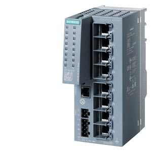 SCALANCE XC208G managed Layer 2 IE switch IEC 62443-4-2 certified 8x 10/100/1000 Mbps RJ45 ports -40 to +70degC