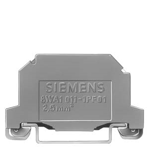 Siemens Through-type terminal thermoplast Screw terminal on both sides Single terminal green-yellow 2.5mm
