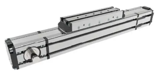 Tooth belt linear actuator aluminum profile size 55x55, Total stroke 300 mm