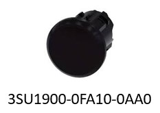 Sealing plug for unused round control points 22 mm plastic black