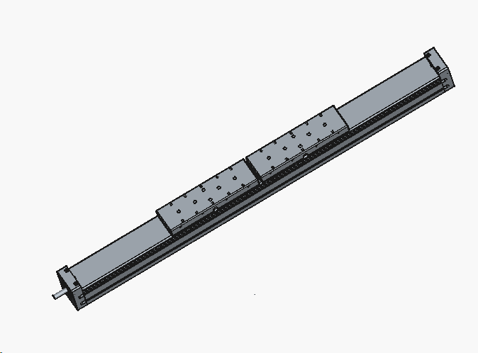 MTV 65 linear actuator, 16 x 5mm ballscrew, 500mm travel, Dual Carriage Left & Right hand.